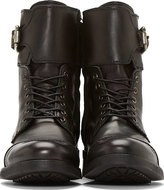 Thumbnail for your product : Diesel Black Leather Bartack Ankle Boots