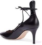 Thumbnail for your product : Gianvito Rossi Lexi Lace-up Leather Pumps