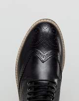 Thumbnail for your product : Frank Wright Brogue Boots Black Leather