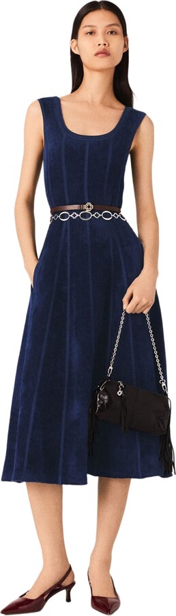 Velvet maxi dress