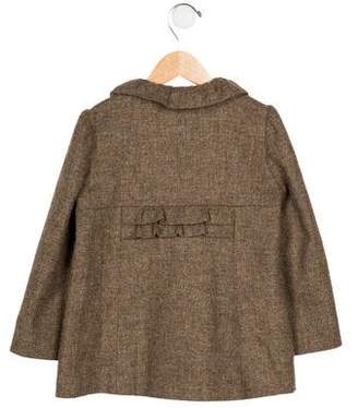 Marie Chantal Girls' Wool Button-Up Jacket