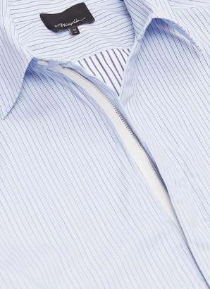 3.1 Phillip Lim Belted stripe layered shirt jacket