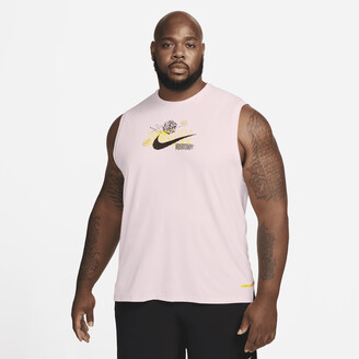Nike Men's Dri-FIT D.Y.E. Training Tank Top in Pink - ShopStyle Shirts