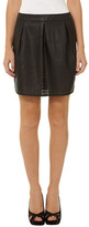Thumbnail for your product : Dorothy Perkins Petite black leather look skirt