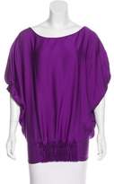 Thumbnail for your product : Diane von Furstenberg Raglan Sleeve Silk Blouse