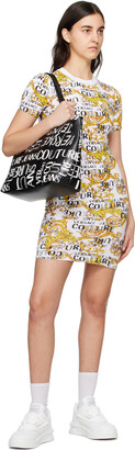 Versace Jeans Couture Black Printed Tote