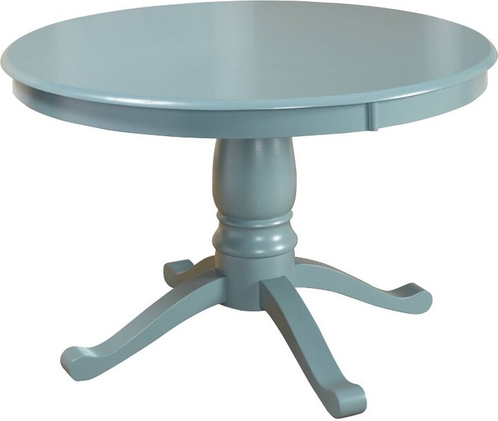Alexa Pedestal Dining Table Blue Buylateral ShopStyle