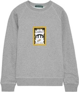 Thumbnail for your product : ALEXACHUNG Printed Cotton-fleece Sweatshirt