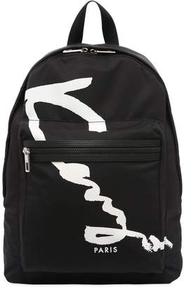 Kenzo Signature Printed Nylon Backpack