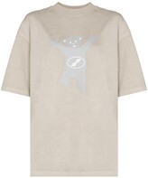 Thumbnail for your product : we11done teddy-bear print oversize T-shirt