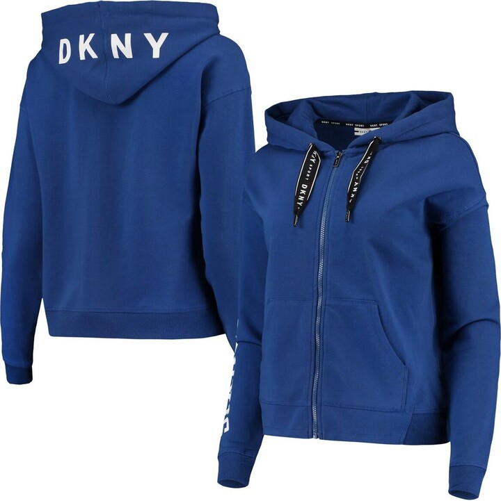 Women's Los Angeles Dodgers DKNY Sport Royal Carrie Pullover