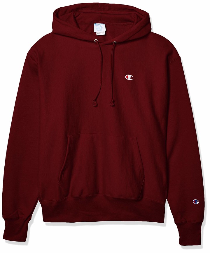 champion hoodie red mens