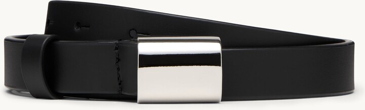 goop GWYN Slim Belt | Black / Silver | Size XS/M