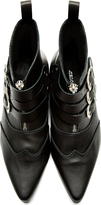 Thumbnail for your product : Underground Black Leather Original Blitz Ankle Boots