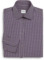 Thumbnail for your product : Armani Collezioni Slim-Fit Checked Cotton Dress Shirt