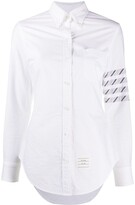 Thumbnail for your product : Thom Browne 4-Bar stripe long-sleeve shirt