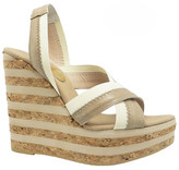 Thumbnail for your product : ras Two-Tone Wedge Sandal