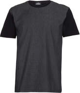 Thumbnail for your product : Topman Black Washed Denim Front T-shirt