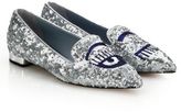 Thumbnail for your product : Chiara Ferragni Winking Paillettes Smoking Flats