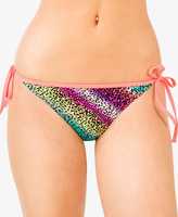 Thumbnail for your product : Forever 21 Leopard Print String Bikini Bottoms