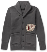 Thumbnail for your product : Neighborhood Embroidered Patch Knitted Wool Cardigan