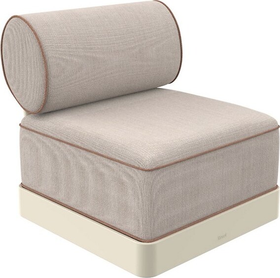 Resol Brisa Outdoor Basic Armless Chair in Beige