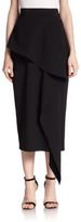 Thumbnail for your product : Milly Cady Stretch Cascade Midi Skirt