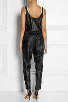 Thumbnail for your product : R 13 Leather jumpsuit