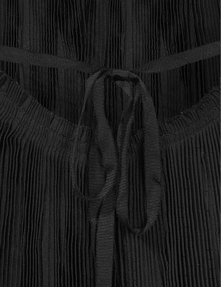 AllSaints Romey pleated woven maxi dress