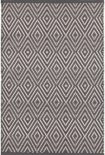 Annie Selke - Dash & Albert Diamond Sprout/White Handwoven Indoor/Outdoor Rug, 10x14, Sprout/White