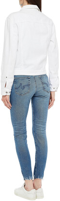 AG Jeans Distressed mid-rise skinny jeans