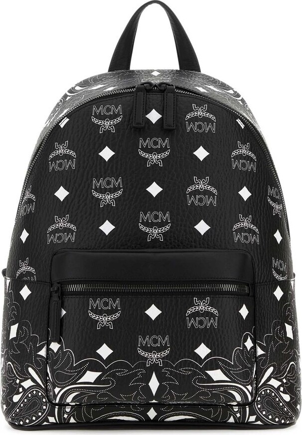 MCM Tracy Shoulder Bag in Studded Bandana Visetos - ShopStyle