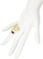 Thumbnail for your product : Marcia Moran Purple Druzy Snake Ring