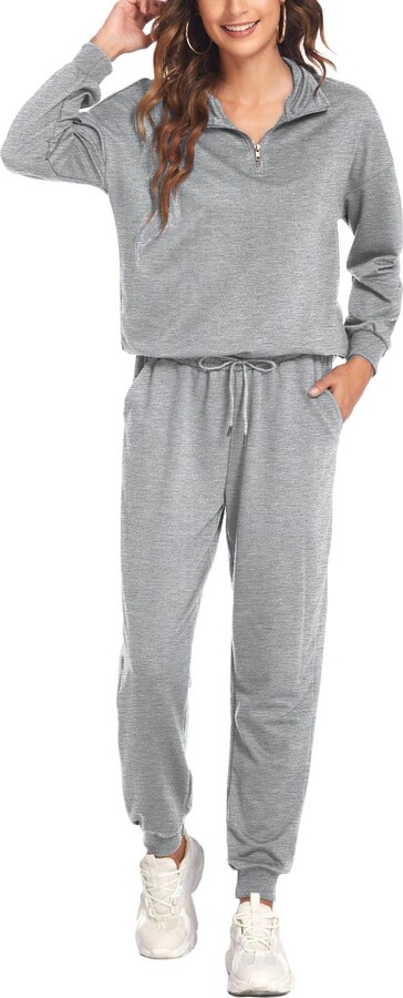 ELESOL Cotton Tracksuit for Women Set Piece Outfits Sweatsuit