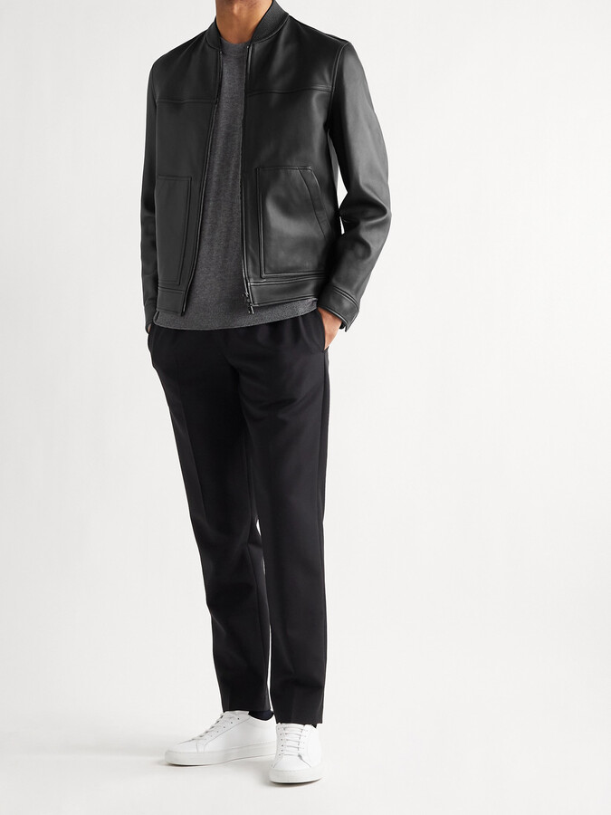 Yankee Leather Bomber Jacket Photos