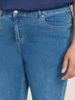 Thumbnail for your product : Evans Wide Leg Jeans - Mid Wash