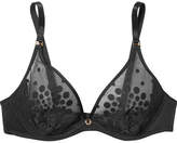 Thumbnail for your product : Chantelle Etoile Embroidered Stretch-tulle And Jersey Underwired Plunge Bra