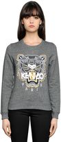 Kenzo Sweat-Shirt En Coton Avec Tigre Brodé