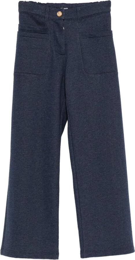 Balmain Kids Cotton Trousers