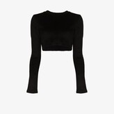 Thumbnail for your product : LaQuan Smith Textured Cropped Top