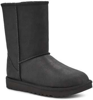 black ugg style boots