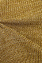 Thumbnail for your product : Samsoe & Samsoe Samsøe Φ Samsøe Metallic Ribbed-knit Sweater