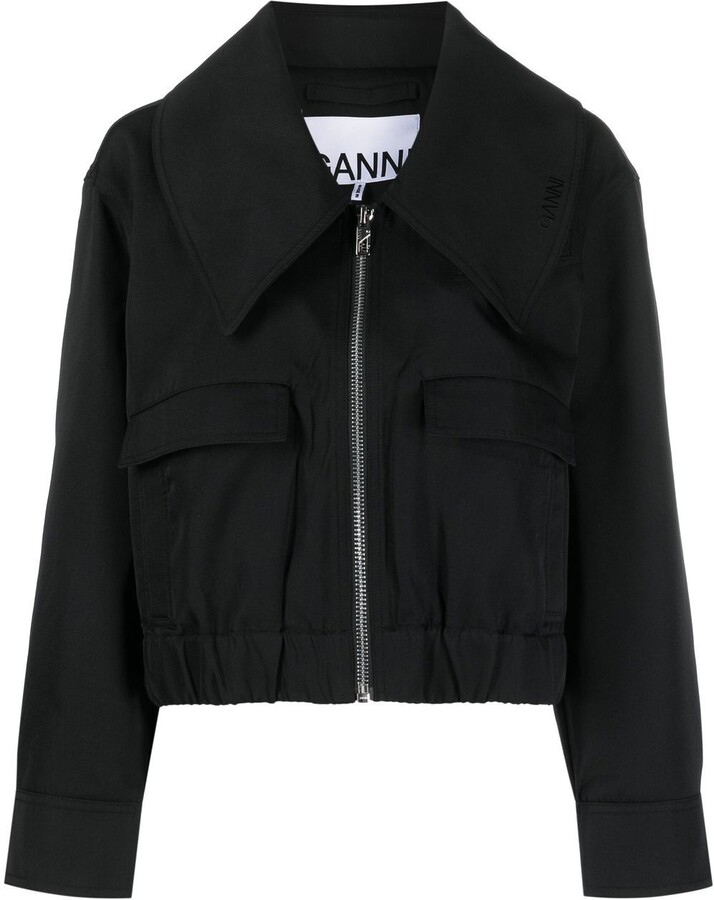 Ganni Oversized Collar Jacket - ShopStyle