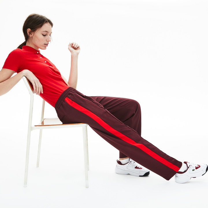 flared striped trousers