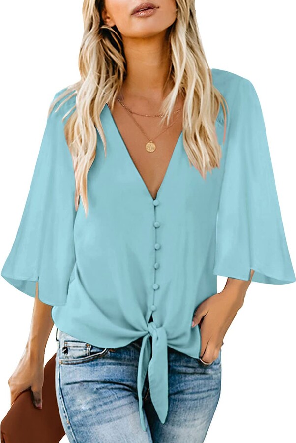Green & Blue Print Blouse | Shop the world's largest collection of 