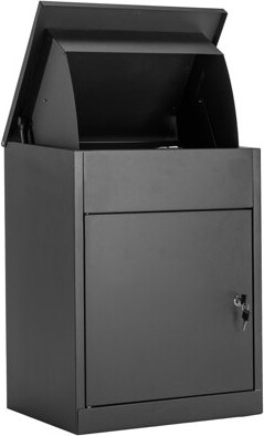 wanan Package Delivery Box for Outside, Large Galvanized Steel, Anti-Theft Wall Mounted Mailbox for Porch, Curbside