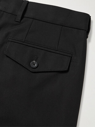 Mr P. Pleated Cotton-Twill Trousers