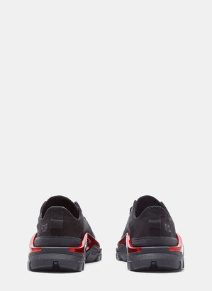 Adidas By Raf Simons New Runner Sneakers in Black and Red