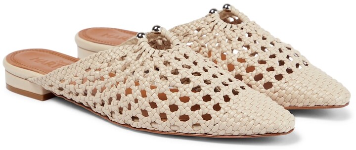 Souliers Martinez Luisa leather slippers