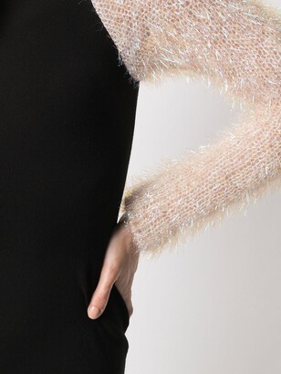 Antonella Rizza Lurex-Detail Asymmetric Dress